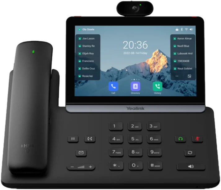 Yealink touchscreen video desk phone